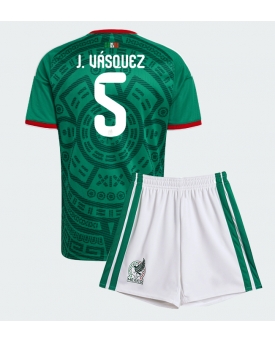 Billige Fotballdrakt Mexico Johan Vasquez #5 Replika Hjemmedraktsett Barn VM 2026 Kortermet (med bukser)
